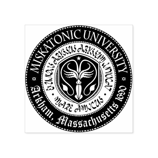 Miskatonic University Great Seal - Kraken Stamp Rubberstempel (Afrduk)