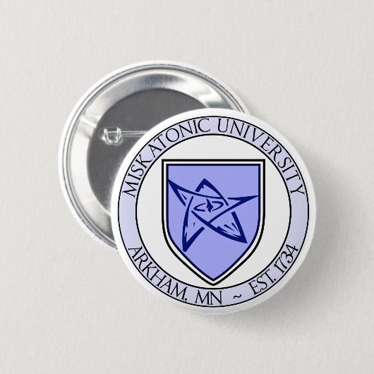 Miskatonic University Pin 2" Ronde Button 5,7 Cm (Voorkant /achterkant)
