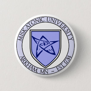 Miskatonic University Pin 2" Ronde Button 5,7 Cm
