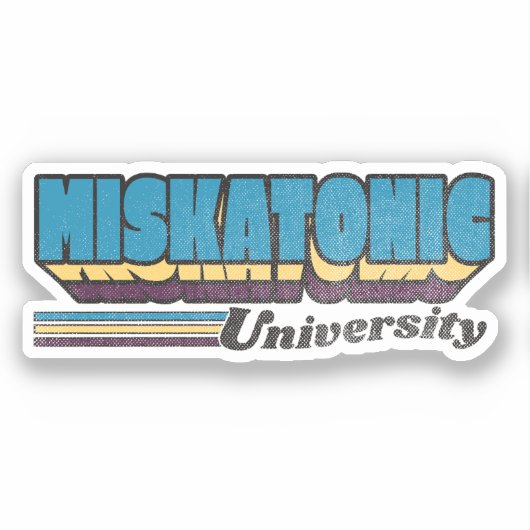 Miskatonic University Retro Label (Voorkant)