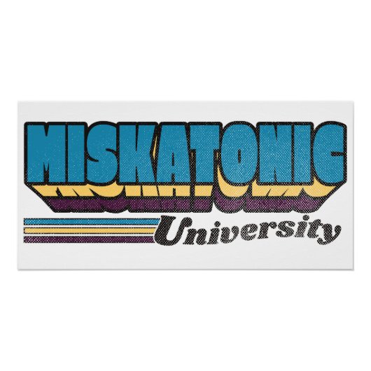 Miskatonic University Retro Label Perfect Poster (Voorkant)