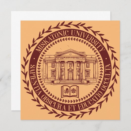 Miskatonic University Seal Kaart (Voorkant / Achterkant)