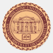 Miskatonic University Seal Ronde Sticker (Voorkant)