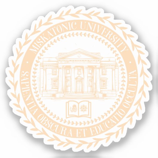 Miskatonic University Seal Sticker (Voorkant)