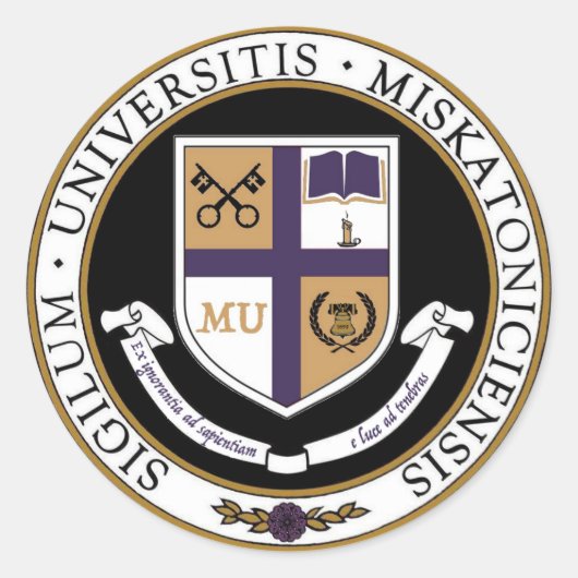 Miskatonic University Stickers (Voorkant)