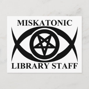 MISKATONISCH BIBLIOTHEEKPERSONEEL BRIEFKAART