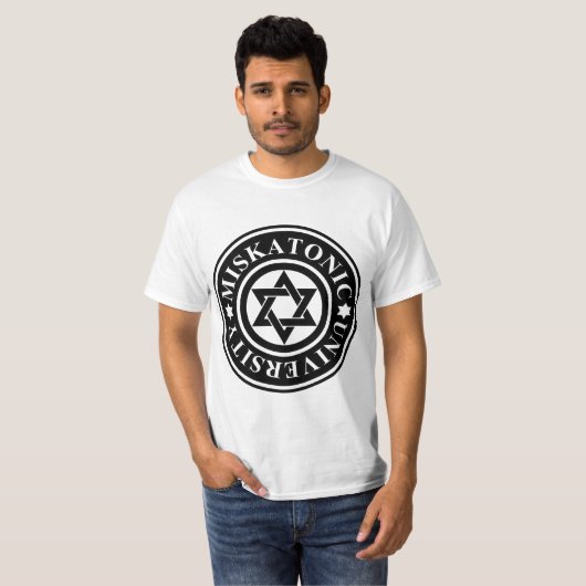 MISKATONISCHE UNIVERSITEIT T-SHIRT (Voorkant volledig)