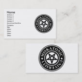 MISKATONISCHE UNIVERSITEIT VISITEKAARTJE (Voorkant / Achterkant)