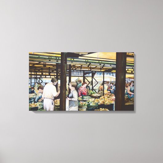 Miskolc's Boerenmarkt Hongarije Canvas Afdruk (Voorkant)