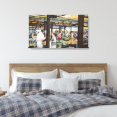 Miskolc's Boerenmarkt Hongarije Canvas Afdruk (Insitu (Slaapkamer))