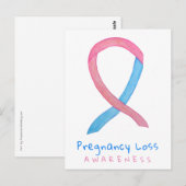 Miskraam Awareness Lint Kunst Postkaart (Voorkant / Achterkant)