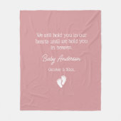 Miskraam / Baby Loss Memorial Fleece Deken (Voorkant)