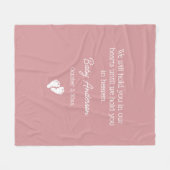 Miskraam / Baby Loss Memorial Fleece Deken (Voorkant (Horizontaal))