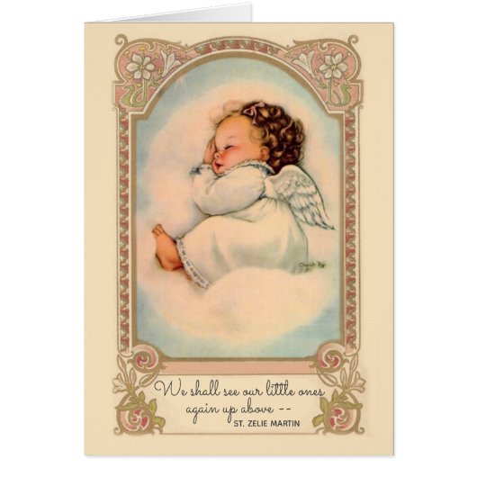 Miskraam Baby Meisje Engel Religieus (Voorkant)