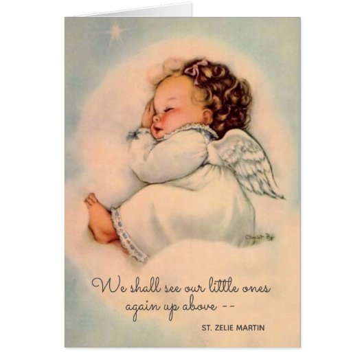 Miskraam Baby Meisje Engel Religieus (Voorkant)