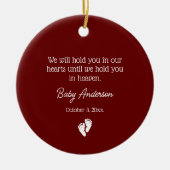 Miskraam / Baby Verlies Memorial echografie Foto Keramisch Ornament (Voorkant)