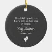 Miskraam / Baby Verlies Memorial echografie Foto Keramisch Ornament (Voorkant)