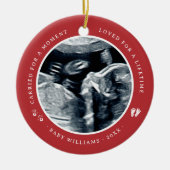 Miskraam / Baby Verlies Memorial Kerstmis Keramisch Ornament (Voorkant)