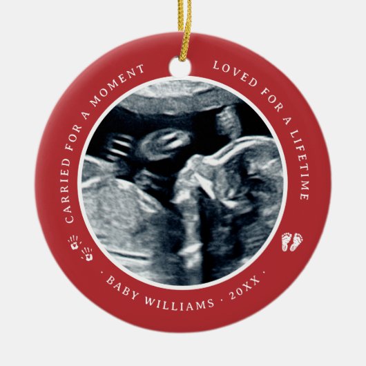 Miskraam / Baby Verlies Memorial Kerstmis Keramisch Ornament (Voorkant)