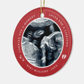 Miskraam / Baby Verlies Memorial Kerstmis Keramisch Ornament (Links)