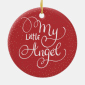 Miskraam / Baby Verlies Memorial Kerstmis Keramisch Ornament (Achterkant)