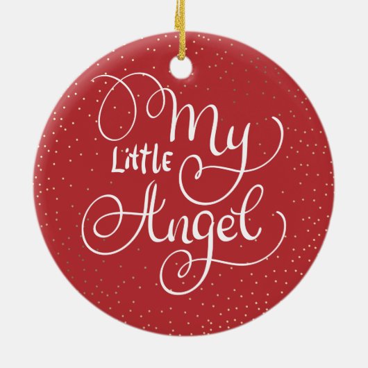 Miskraam / Baby Verlies Memorial Kerstmis Keramisch Ornament (Achterkant)