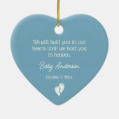 Miskraam / Baby Verlies Memorial Kerstmis Keramisch Ornament (Achterkant)