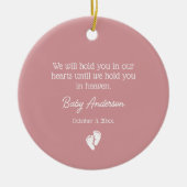 Miskraam / Baby Verlies Memorial Kerstmis Keramisch Ornament (Voorkant)