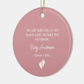 Miskraam / Baby Verlies Memorial Kerstmis Keramisch Ornament (Links)