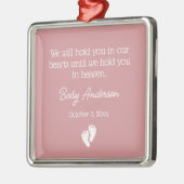 Miskraam / Baby Verlies Memorial Kerstmis Metalen Ornament (Links)