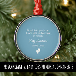 Miskraam / Baby Verlies Memorial Kerstmis Metalen Ornament