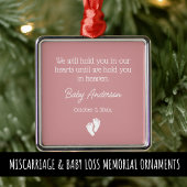Miskraam / Baby Verlies Memorial Kerstmis Metalen Ornament