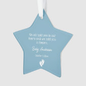 Miskraam / Baby Verlies Memorial Kerstmis Ornament (voorkant)