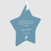 Miskraam / Baby Verlies Memorial Kerstmis Ornament (voorkant)