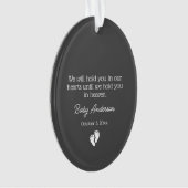 Miskraam / Baby Verlies Memorial Kerstmis Ornament (voorkant)