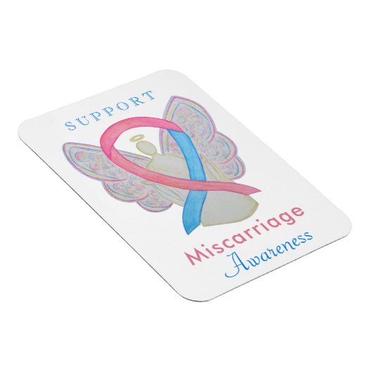 Miskraam Bewustzijn Lint Art Engel Magneten (Rechterzijde)