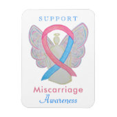 Miskraam Bewustzijn Lint Art Engel Magneten (Verticaal)