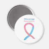 Miskraam Bewustzijn Lint Custom Art Magnet (Voorkant / Achterkant)