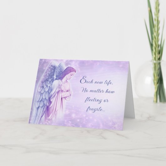 Miskraam, doodgeboorte Herdenking Kaart (Voorkant)