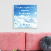 Miskraam/doodgeboren Verlies Memorial Canvas Afdruk (Insitu (Woonkamer))