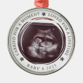 Miskraam Foto Memorial Metalen Ornament (Voorkant)