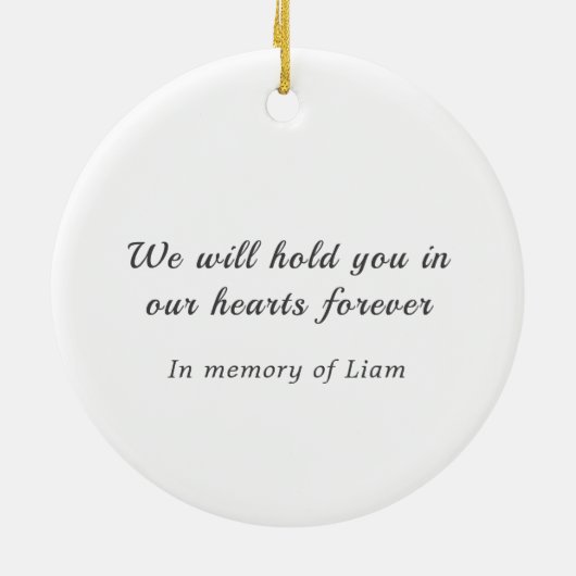 Miskraam Memorial echo sneeuw engel Keramisch Ornament (Achterkant)