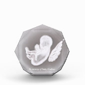 Miskraam Memorial Sneeuwengel Fotoblokken (Voorkant)