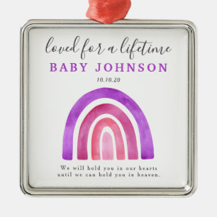 Miskraan Baby Verlies regenboogherinnering Metalen Ornament