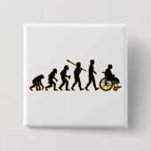 misleid vierkante button 5,1 cm (Voorkant)