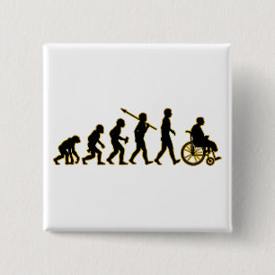 misleid vierkante button 5,1 cm