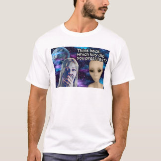 Misleide Computer Geek Lost in the Universe T-shirt