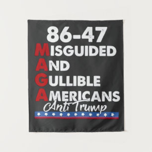 Misleide en Leichtgelovige Amerikanen 86-47 Wandkleed