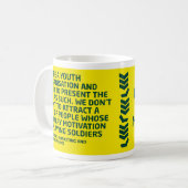 Misleide MARCOM Koffiemok (Voorkant links)