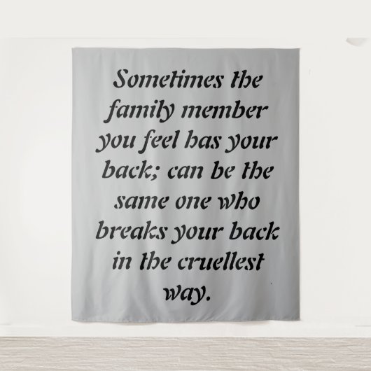 Misleidende Stropdassen: De pijn van verraad binne Wandkleed (Voorkant)